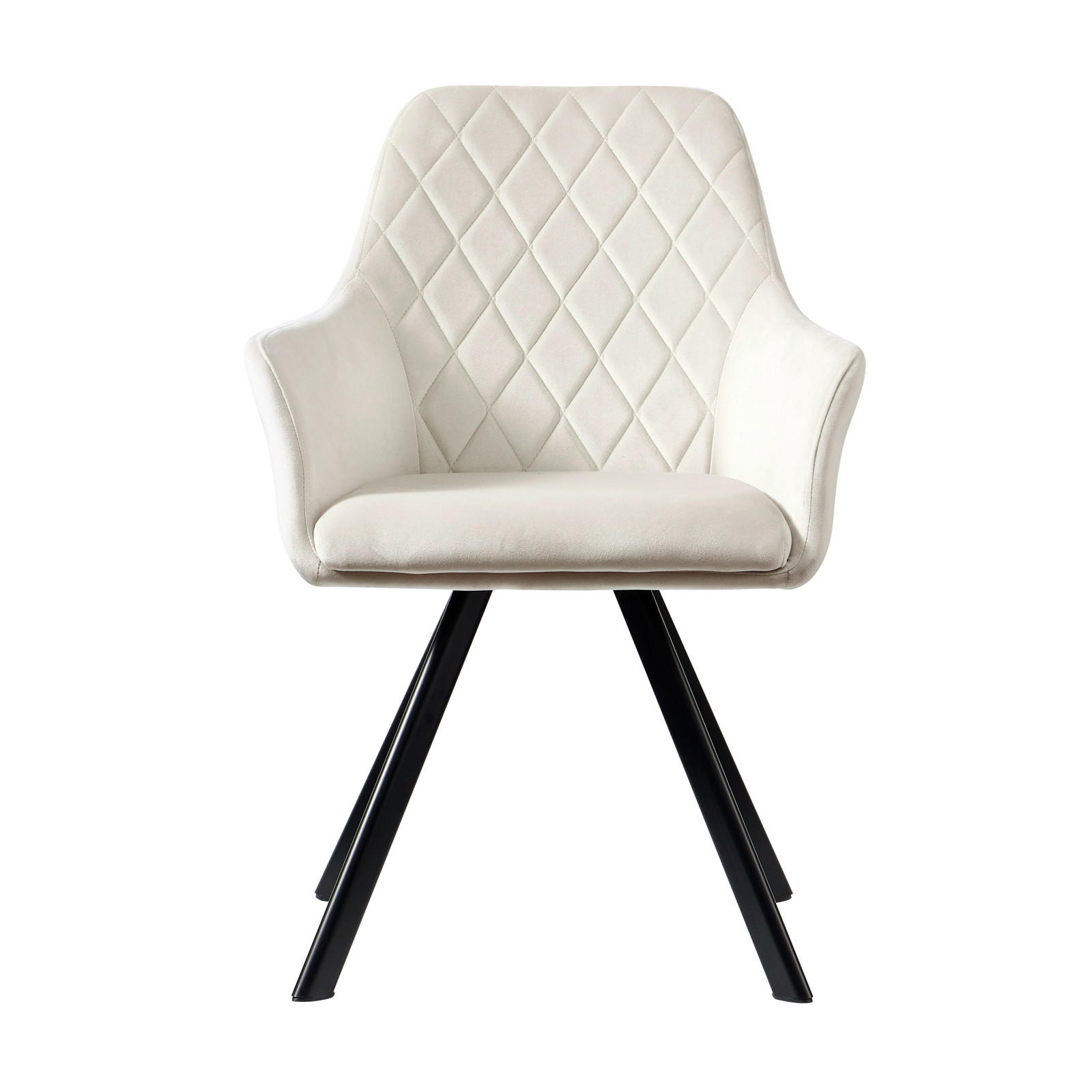 ESSZIMMERSTUHL MASON 2er Set Samt Beige - Beige, Textil (58/85/60cm) - SVITA