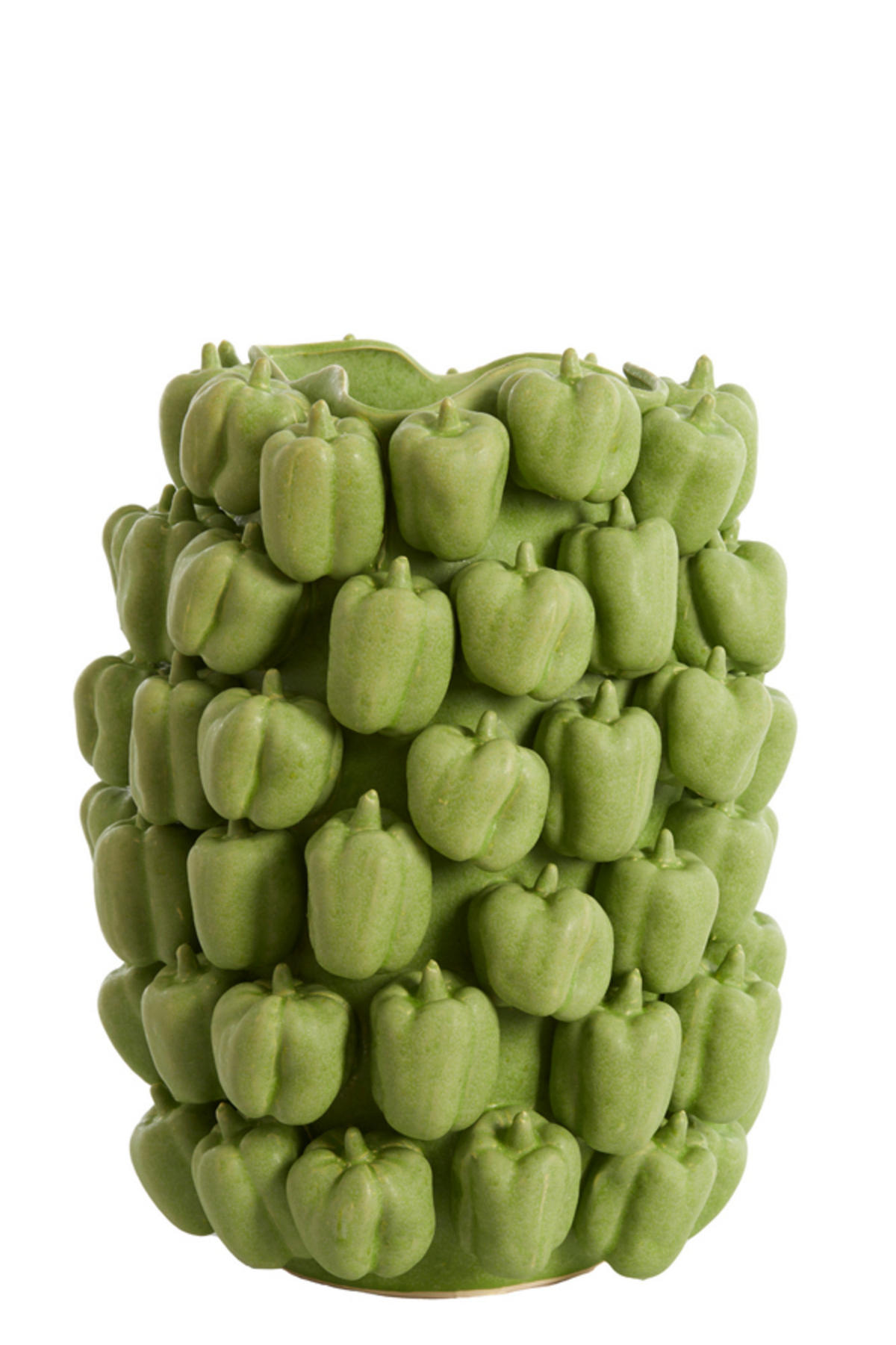 VASE Paprika Grün Ø35/47 cm - Hellgrün, Keramik (47cm) - Light & Living