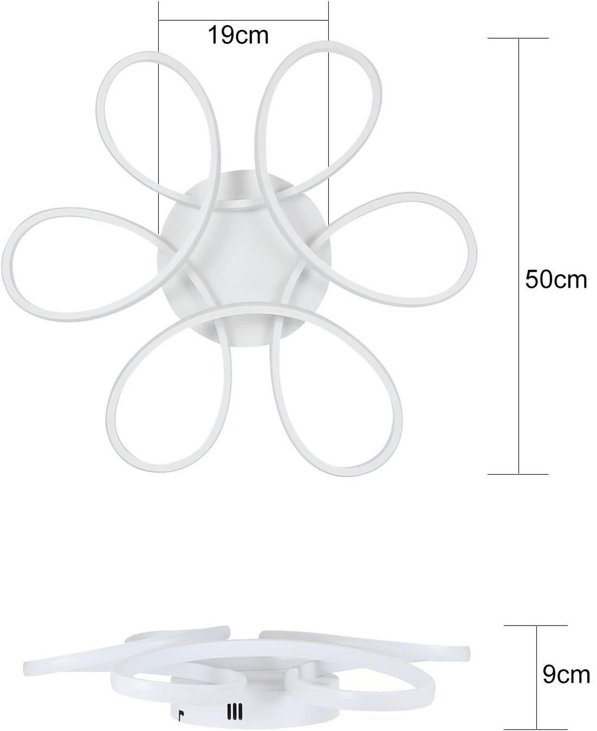 LED-DECKENLEUCHTE Rindor 44/50/8 cm - Weiß, Metall (50/44/8cm) - ZMH