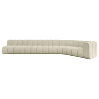 ECKSOFA modulares Sofa Karex-L3 - 490x194x70 cm Beige - Beige, Holzwerkstoff/Textil (490/194cm) - ALTDECOR