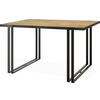 ESSTISCH Marina rechteckig ausziehbar, Lancelot Eiche 120-220/80/76 cm - Eichefarben/Schwarz, Holzwerkstoff/Metall (120/80/76cm) - WFL GROUP
