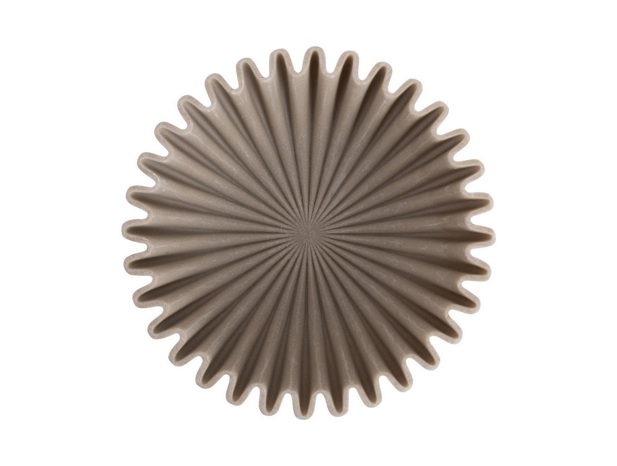 SCHALE Wave 20/20/6 cm - Grau, Kunststoff (20/6cm) - Present Time