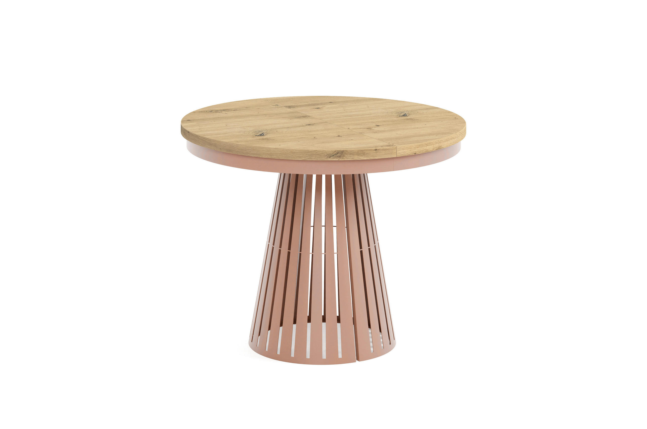 Meblini Esstisch Eiche Artisan, Kupfer 100x76x100 cm