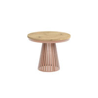 ESSTISCH Cone Bis - Eiche Artisan/Kupferfarben, Holzwerkstoff/Metall (100/100/76cm) - Meblini