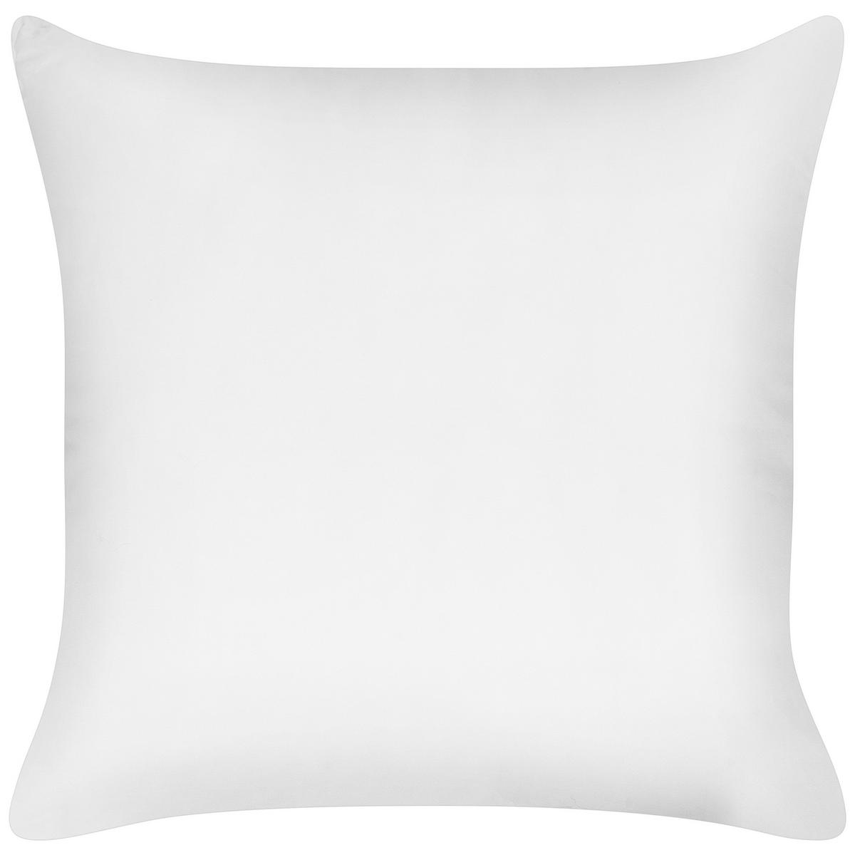 KOPFKISSEN Weiß 80/80 cm Triglav - Weiß, Textil (80/80cm) - Beliani