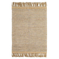 TEPPICH handgewebt Jute Wolle grau - Grau, Naturmaterialien (110/160cm) - AFK Living