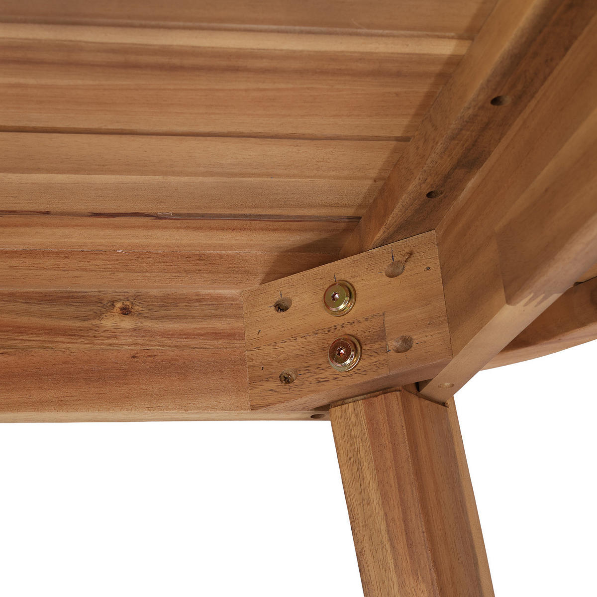 GARTENTISCH - Akazie massiv - Akazie Braun - Braun/Akaziefarben, Holz (100/200/77cm) - home24