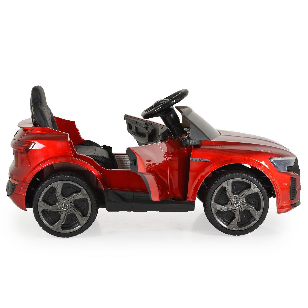 ELEKTROAUTO Audi SQ8 e-tron rot EVA-Reifen Musik Licht MP3-Eingang Gurt - Rot, Kunststoff (99/54/46cm) - Moni
