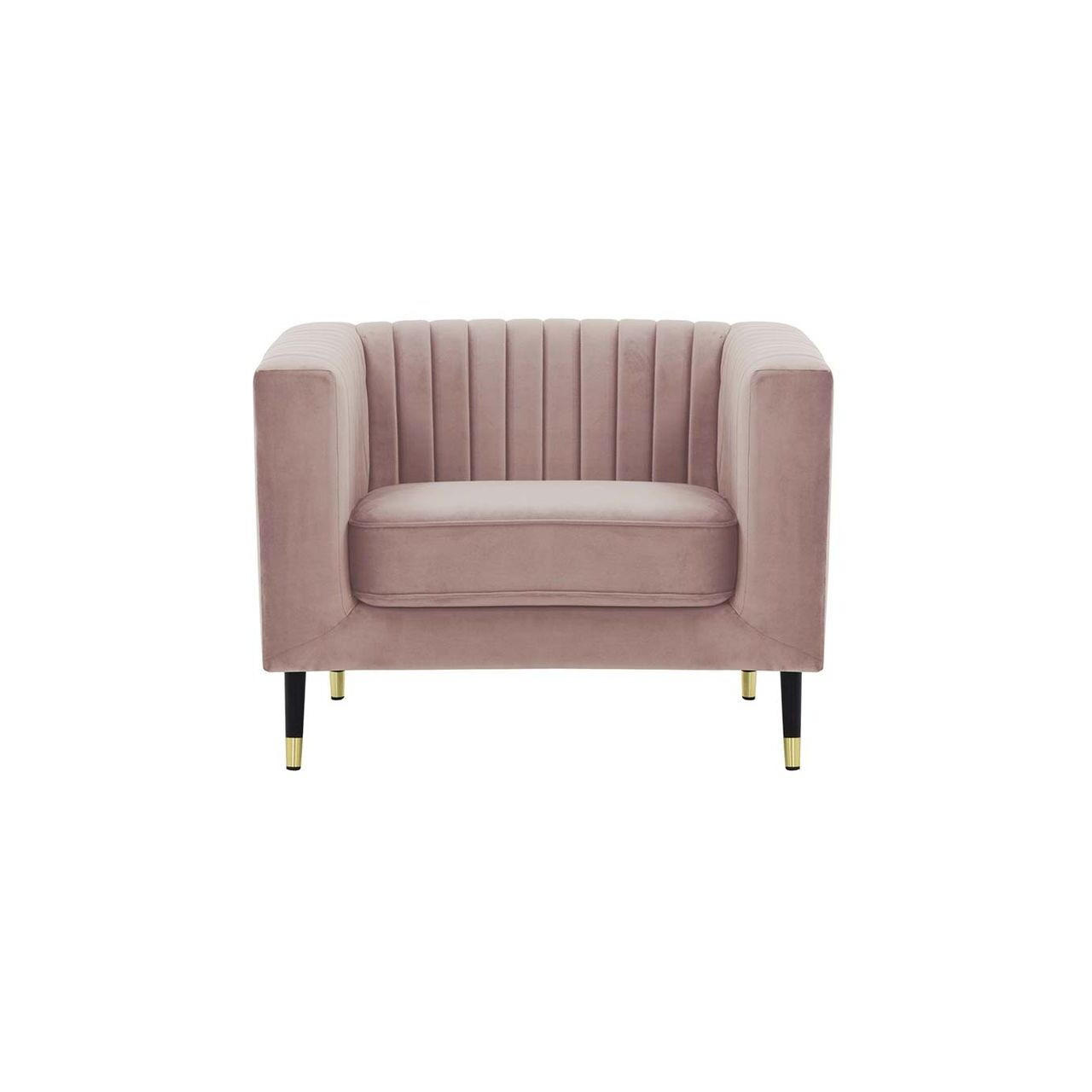 SESSEL Slender-Velluto 14 - Lila, Holz/Textil (99/71/83cm) - SLF24
