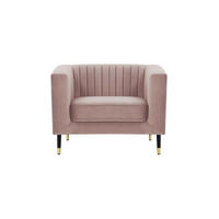 SESSEL Slender-Velluto 14 - Lila, Holz/Textil (99/71/83cm) - SLF24