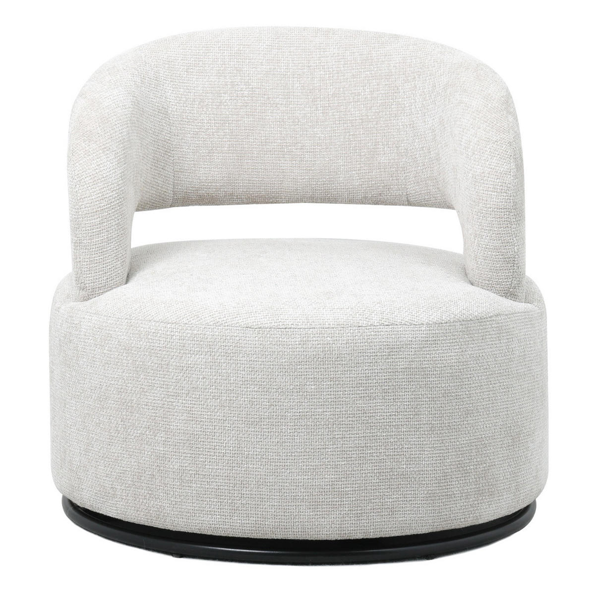 SESSEL drehbar aus Stoff, beige - Beige, Textil (79/77/79cm) - Giga Meubel