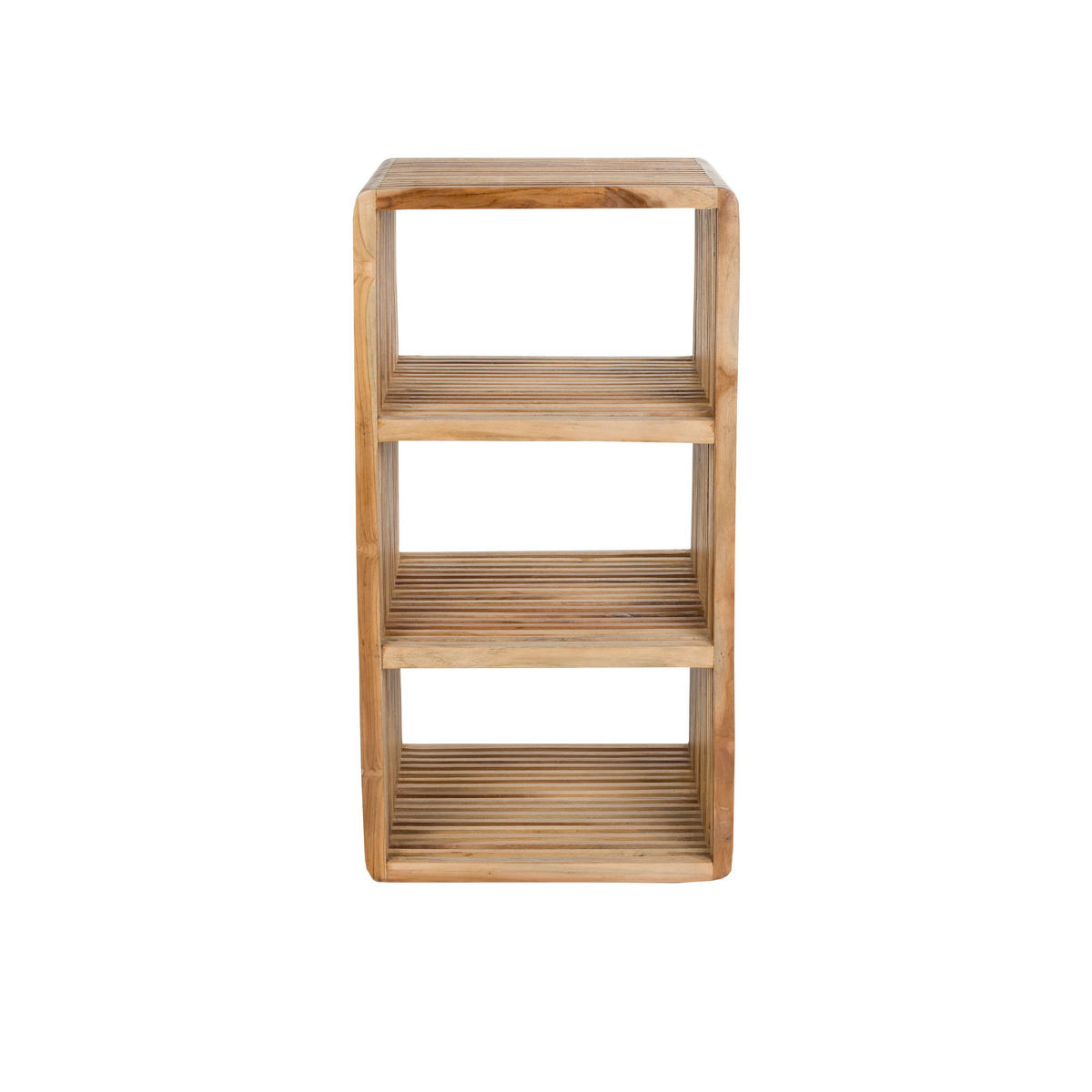STANDREGAL Djia Kastje aus Teakholz hoch - Braun, Holz (44/85/34cm) - Housecraft Living