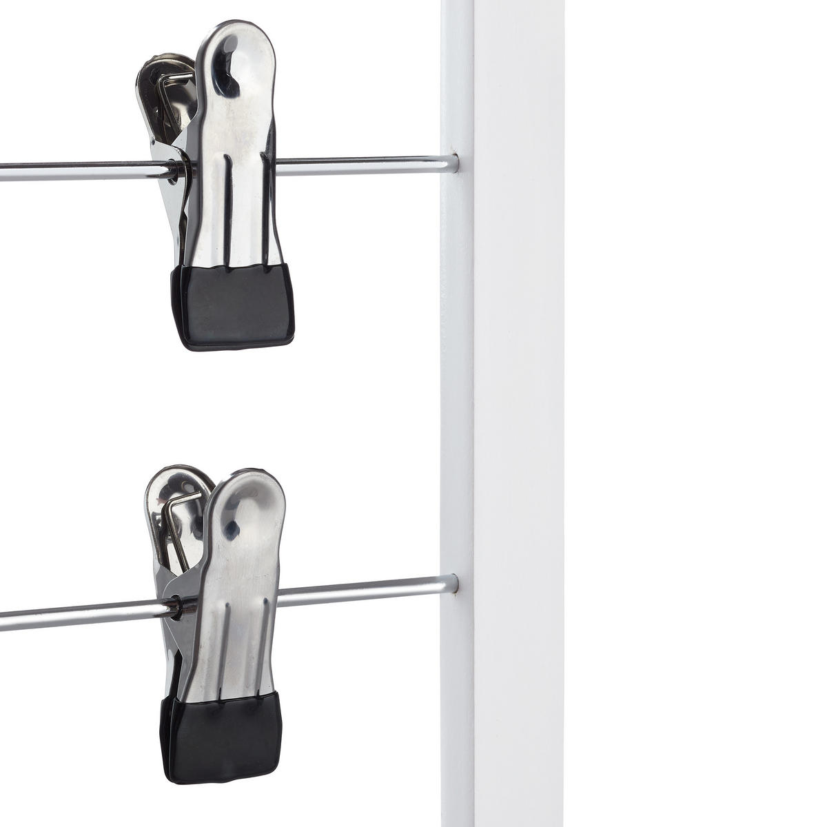 3XZÁVES na sukňu - biela, kov/drevo (38/43/2.5cm) - Relaxdays