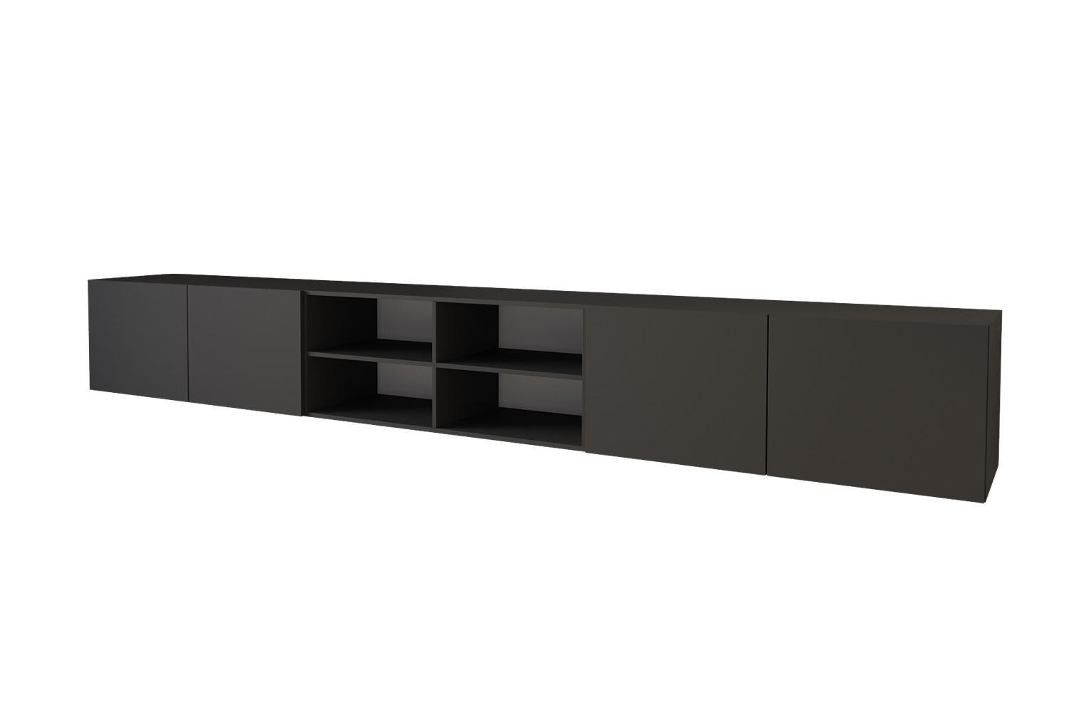 ALTDECOR NÍZKÁ komoda ELIO-W 3x100x40x40 cm – černá