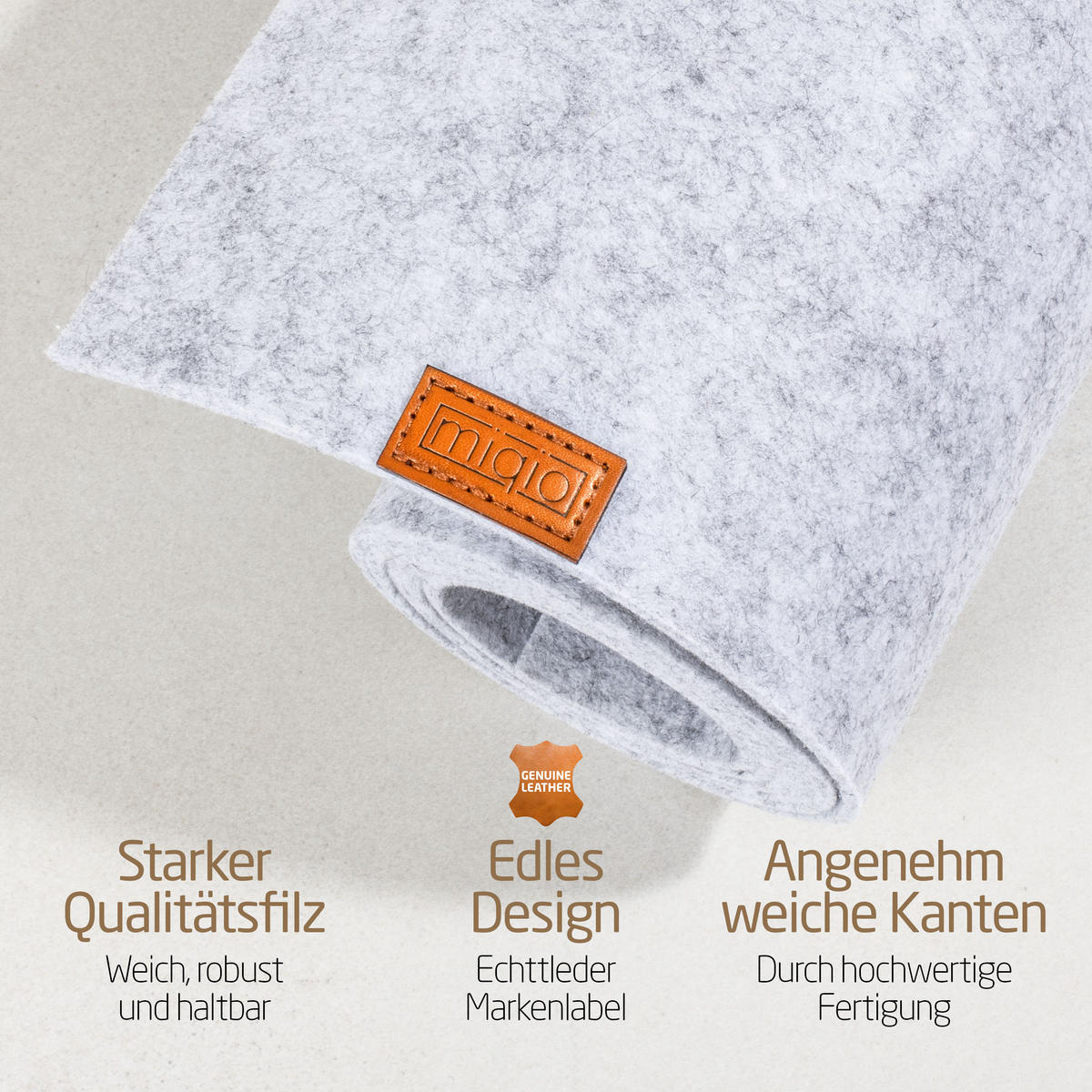 TISCHLÄUFER 100 x 30 cm - Hellgrau, Textil (100/30/1cm) - Miqio Design