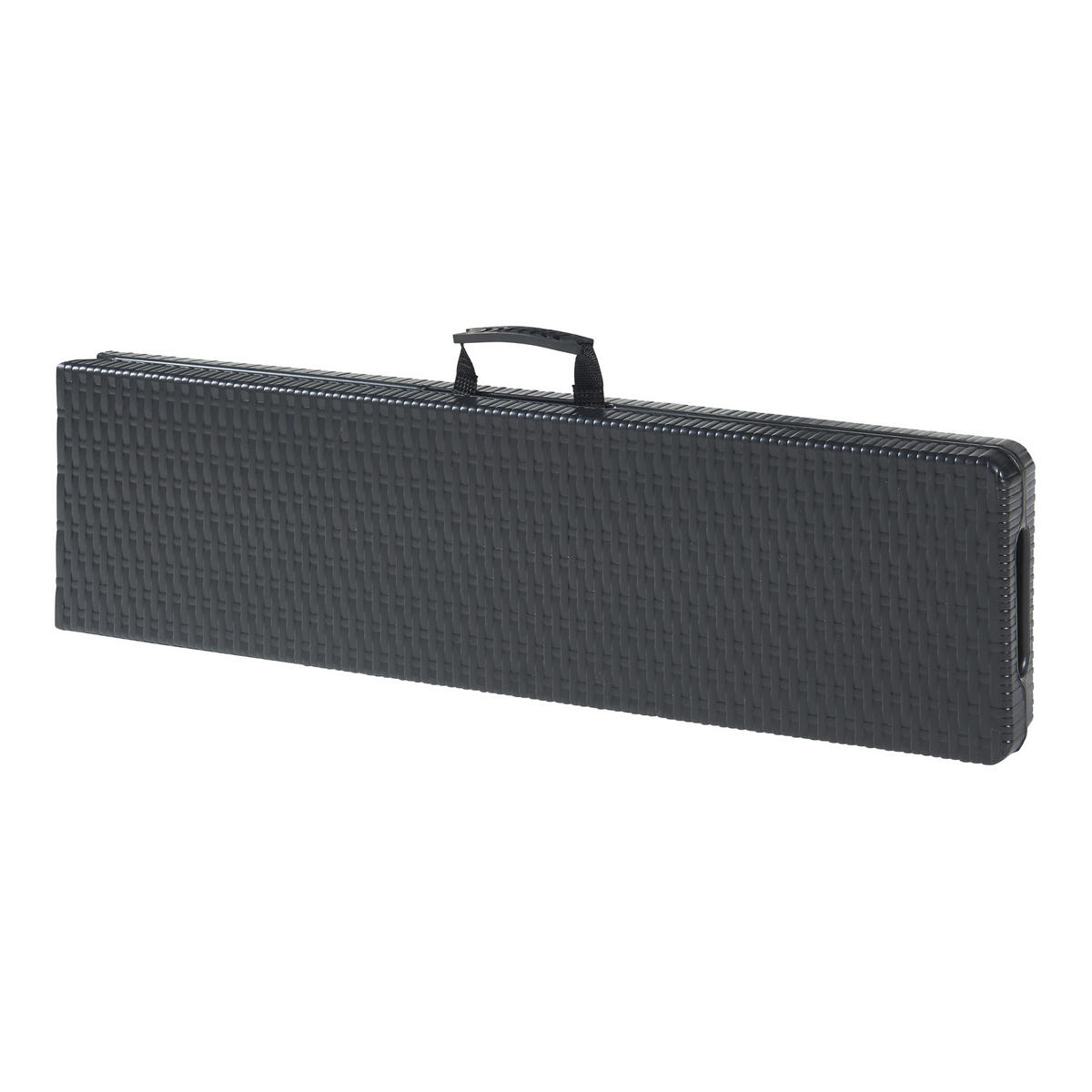 KLAPPBANK Mark - Schwarz, Kunststoff/Metall (180/43/25cm) - [en.casa]