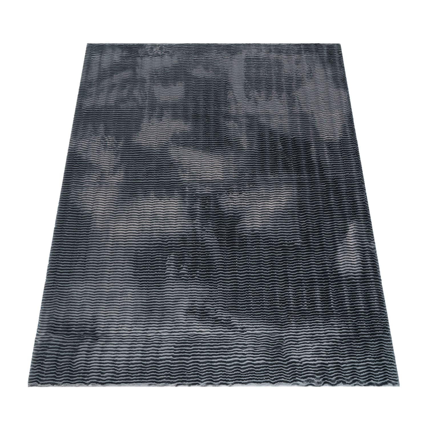 Paco Home Hochflorteppich Anthrazit 200x280 cm