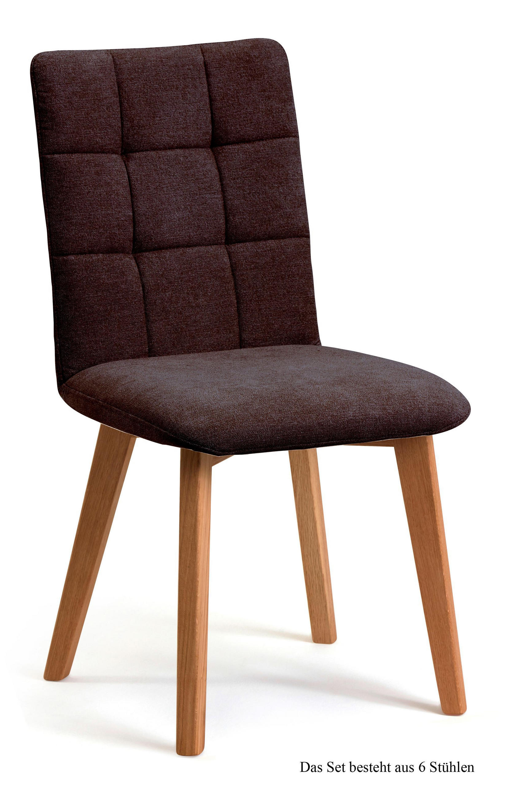 ESSZIMMERSTUHL (6er-Set) Dareen 47x91x60 Eiche geölt/Espresso - Eichefarben/Dunkelbraun, Kunststoff (60/91/47cm) - 58aufmkessel