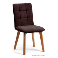 ESSZIMMERSTUHL (6er-Set) Dareen 47x91x60 Eiche geölt/Espresso - Eichefarben/Dunkelbraun, Kunststoff (60/91/47cm) - 58aufmkessel
