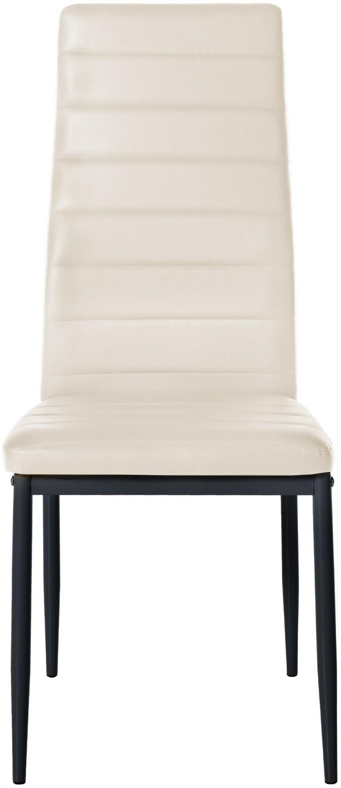 STUHL Lederlook creme - Creme, Textil/Metall (41.5/99/40cm) - CLP