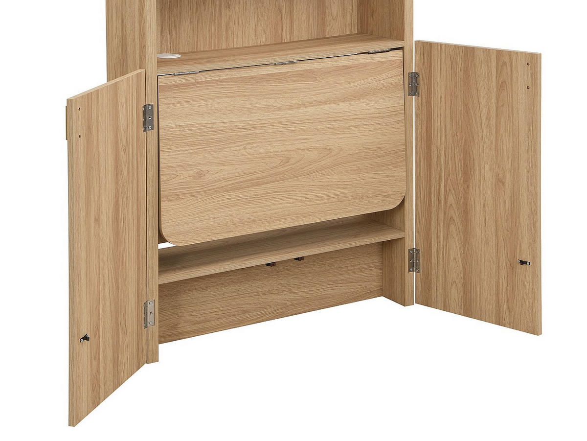 SCHREIBTISCH - 80 cm x 23.5 cm - holz - naturfarben hell Lymiar - Naturfarben, Holz (23.5/80/180.5cm) - Vente-Unique