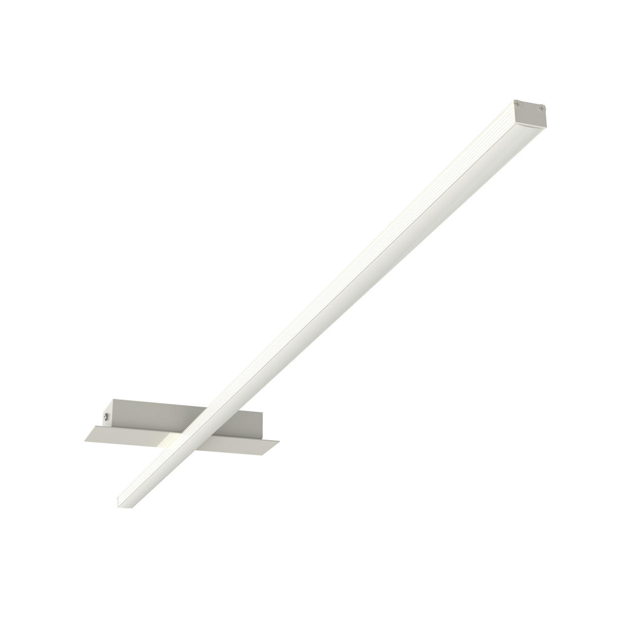 LED-DECKENLEUCHTE - Weiß Hochglanz, Metall (2/100/2cm) - Lumicom