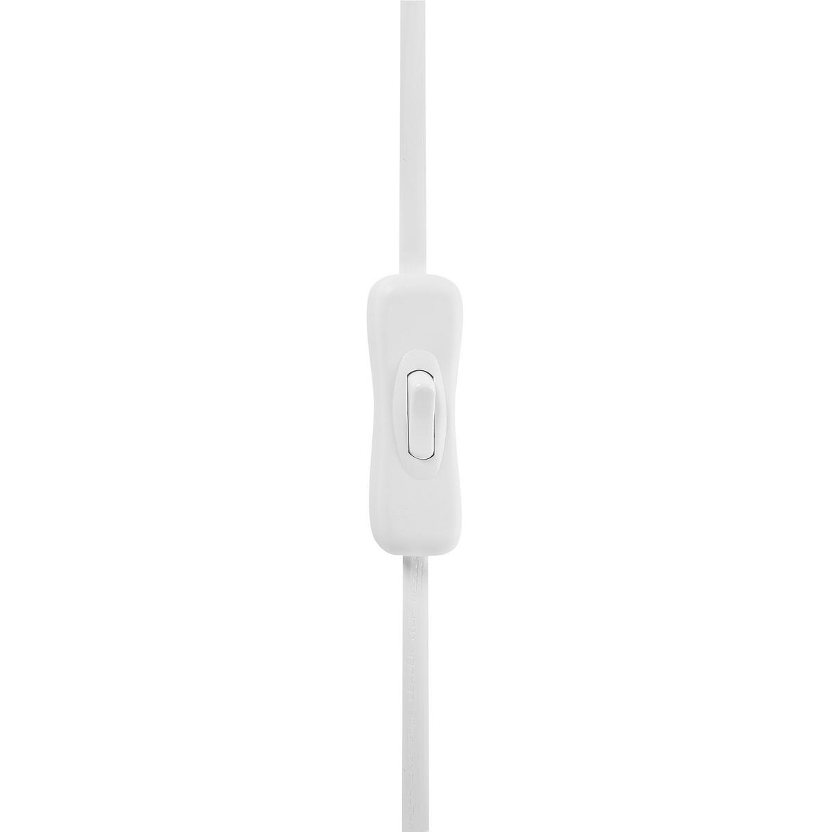 TISCHLAMPE Somes 13/13/27 cm - Weiß, Metall (13/13/27cm) - Beliani