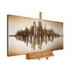 HOLZBILD Gold 120/55 cm - Goldfarben, Holz (7.6/55cm) - KUNSTLOFT