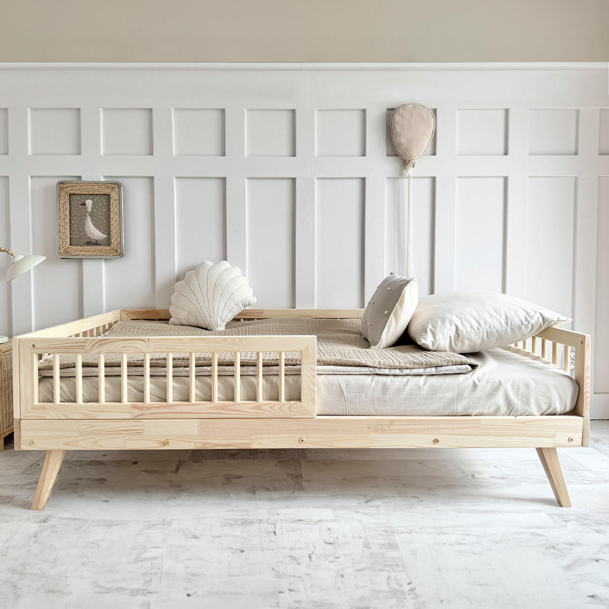 POSTEL 90/200 Maylis Přírodní dřevo - hnědá, dřevo (90/200cm) - Petits-meubles