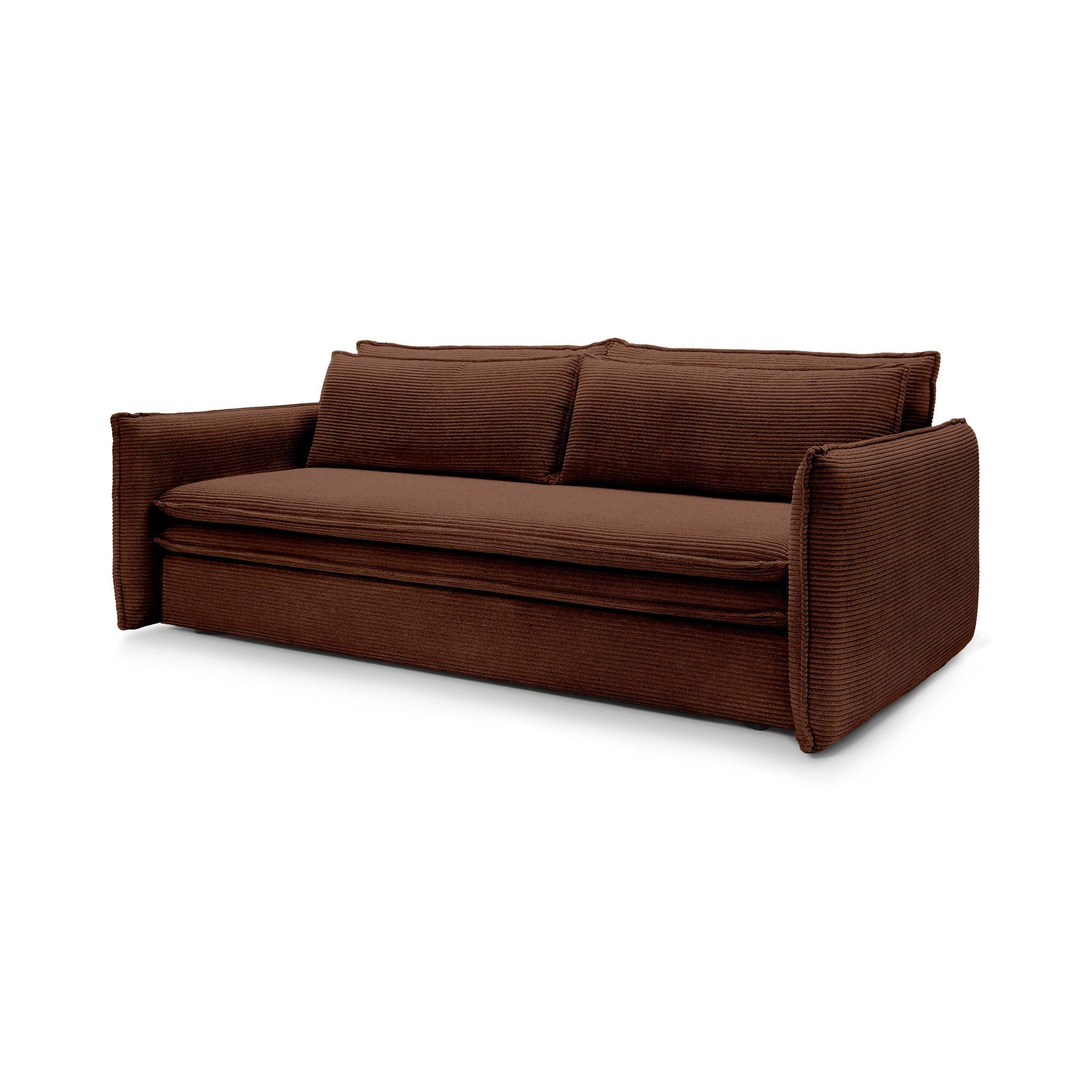 Pillovely Sofa Dunkelbraun 240x82x95 cm