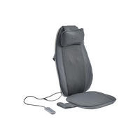 SHIATSU-MASSAGESITZ in grauem Kunstleder - APASIA - Grau, Leder (48/68/44cm) - Vente-Unique