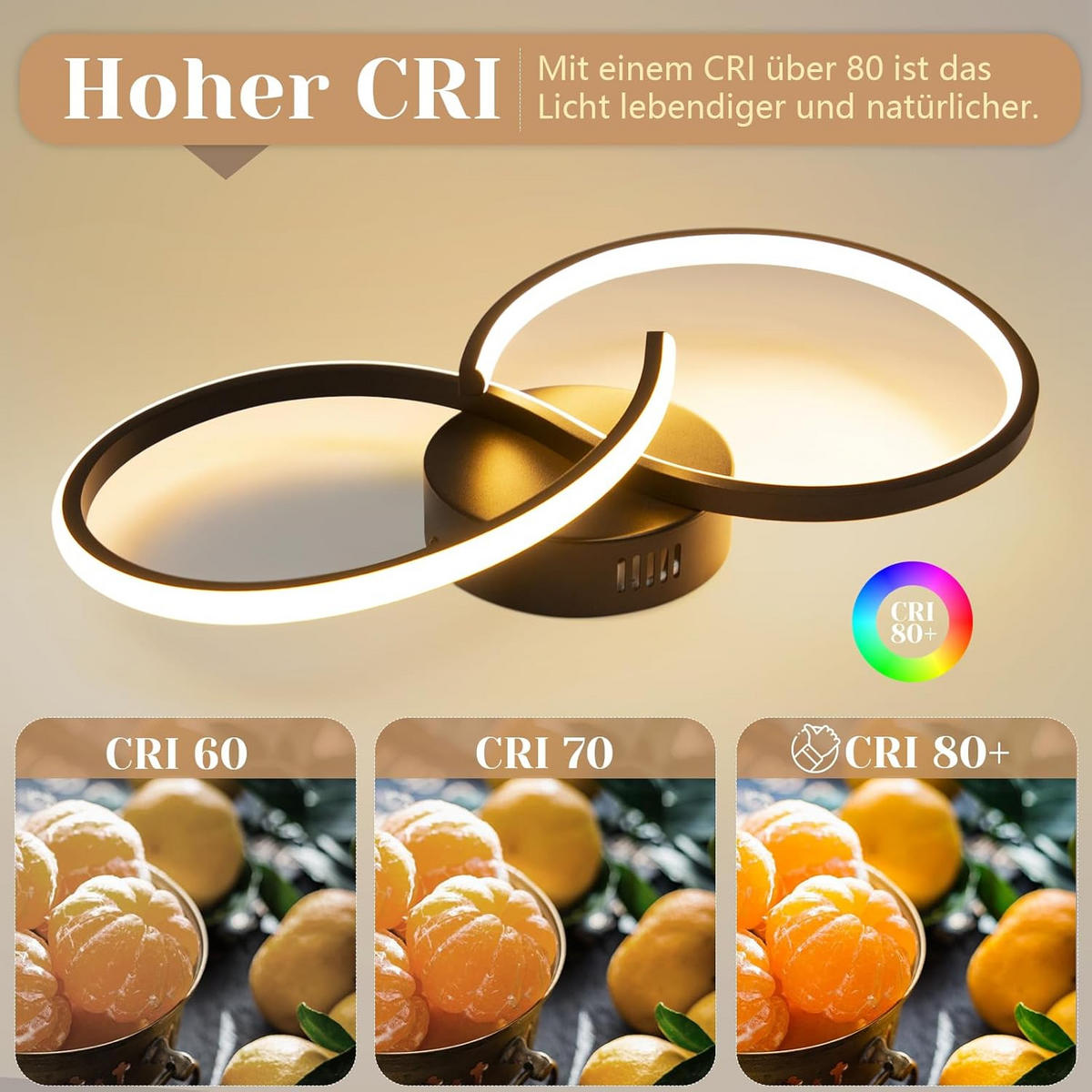 LED-DECKENLEUCHTE Grimmenwall 20.5/10.0/40.0 cm - Schwarz, Metall (40/20.5/10cm) - ZMH