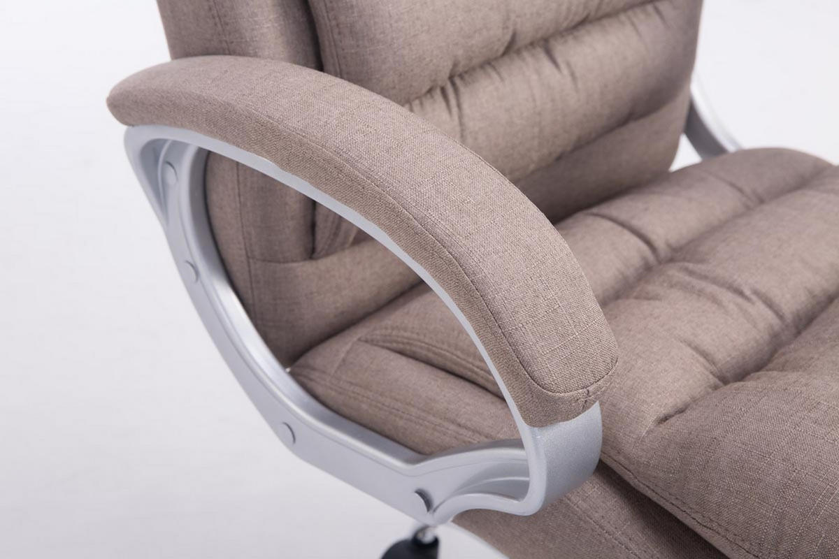 BÜROSTUHL BIG Vancom, Stoff Taupe - Taupe, Textil/Metall (77/122/77cm) - TPFLiving