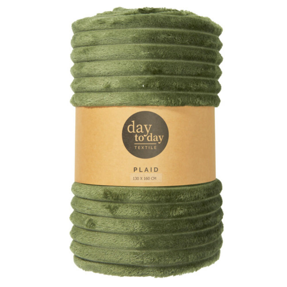 FLANELLDECKE 160/130 cm - Grün, Textil (160/130cm) - Home Styling Collection