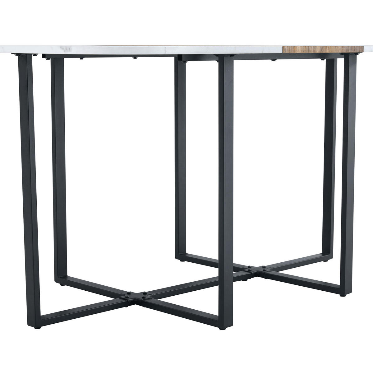 AUSZIEHTISCH in Holzoptik mit Metallgestell - ausziehbar für 4 bis 6 Personen - Braun, Holzwerkstoff (153/100/79cm) - BEAOK