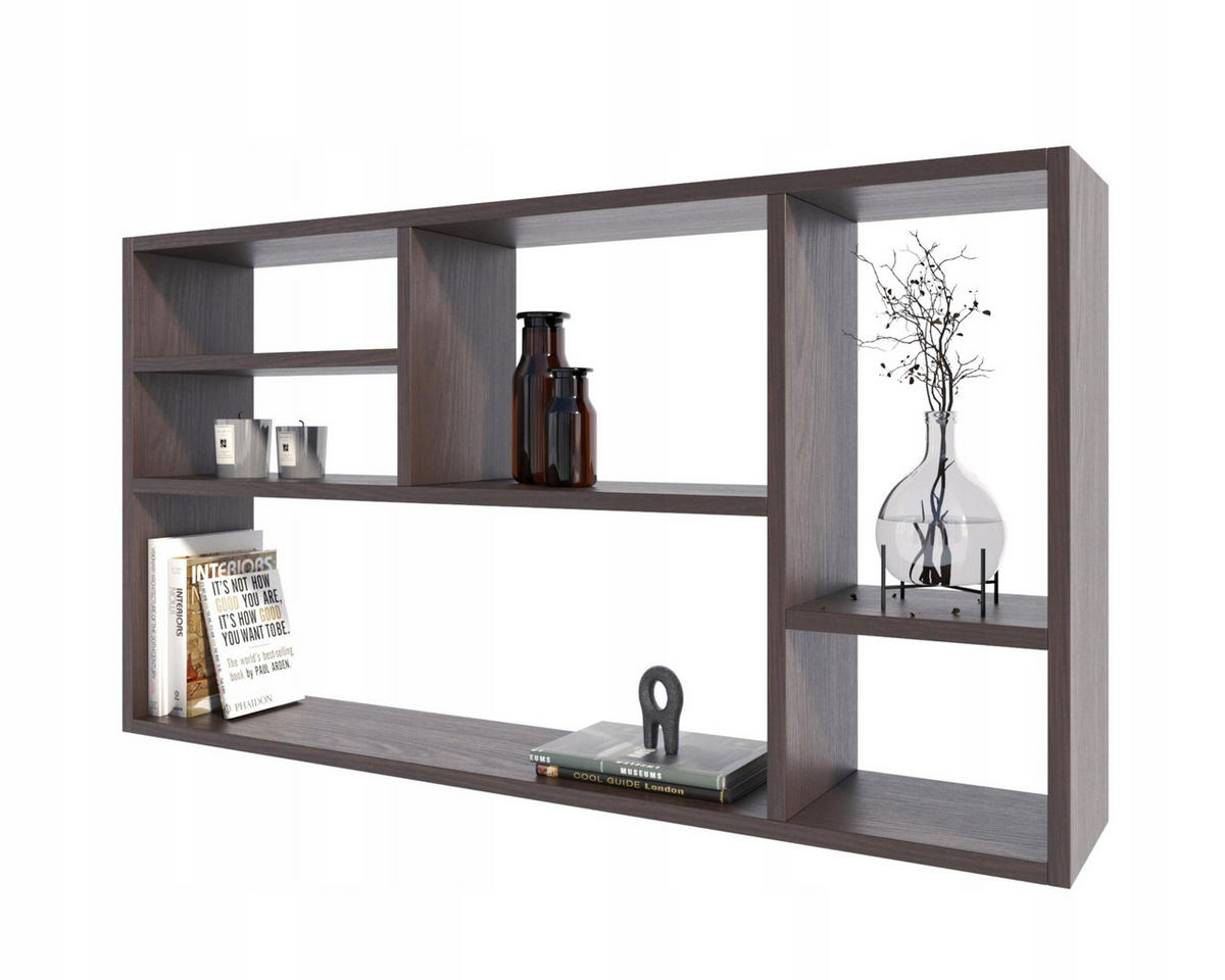 WANDREGAL MILANO Wenge 109,2/18/60 cm - Wengefarben, Holzwerkstoff (109.2/60/18cm) - Matkam Möbel