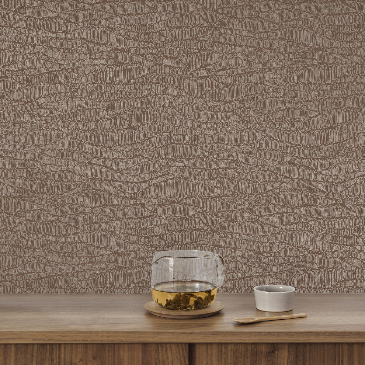 TAPETE Thya - Braun, Papier/Kunststoff (53/1000cm) - Superfresco Easy