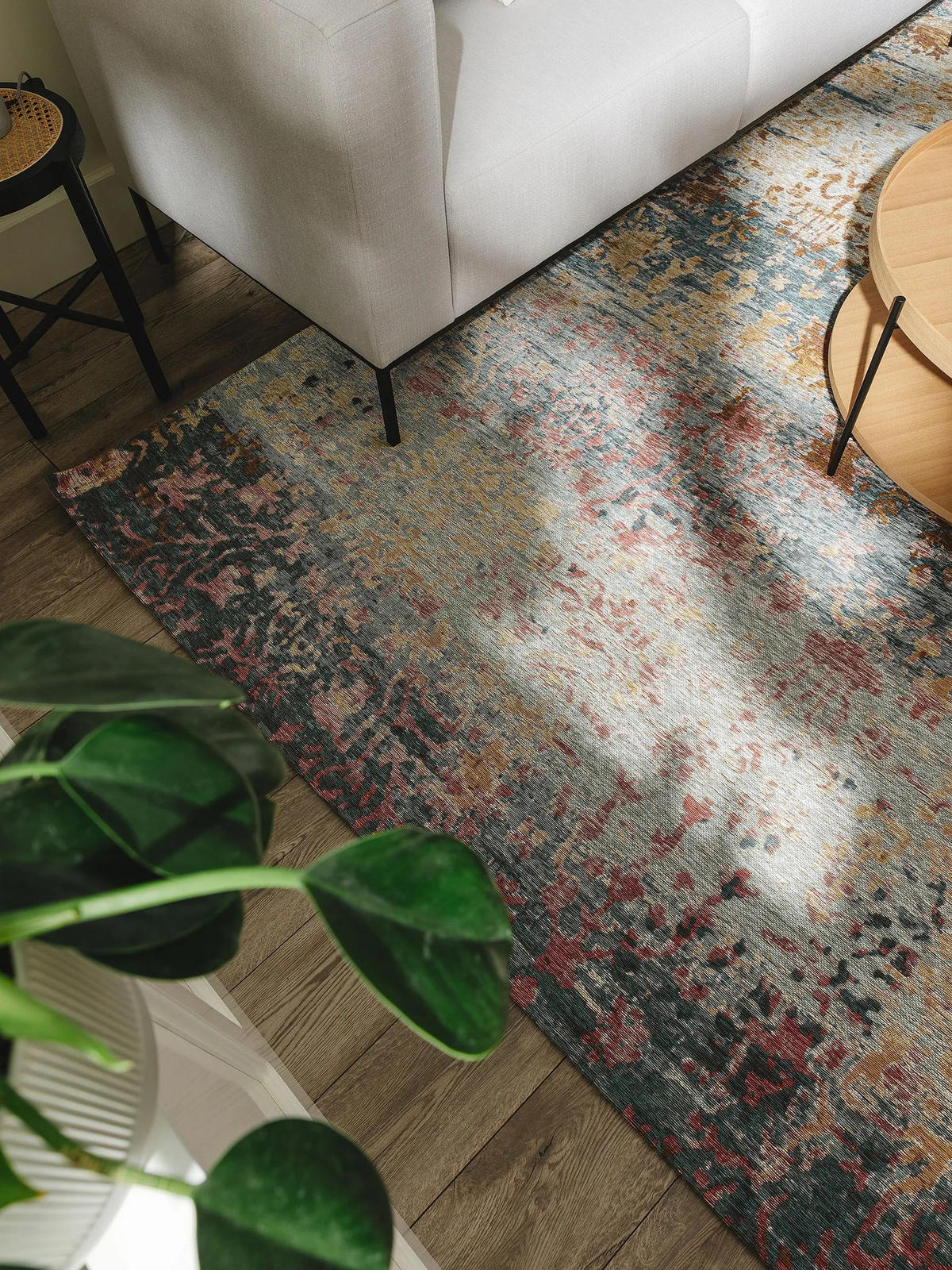 FLACHGEWEBETEPPICH Frencie Blau 200x285 cm - Blau, Textil (200/285cm) - benuta Nest