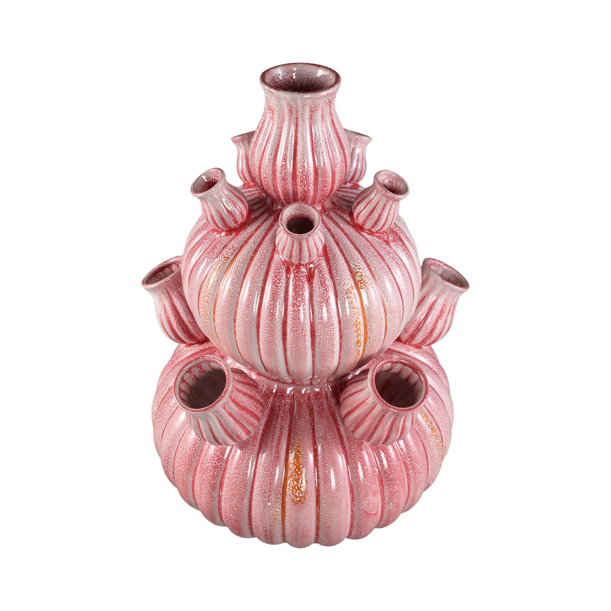 VASE Nolou Rosa 41.5/41.5/62cm - Pink, Keramik (62cm) - PTMD Collection