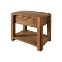 NACHTTISCH Sheesham 60x40x50 braun geölt BUENO #005 - Hellbraun, Holz (60/50/40cm) - Massivmoebel24