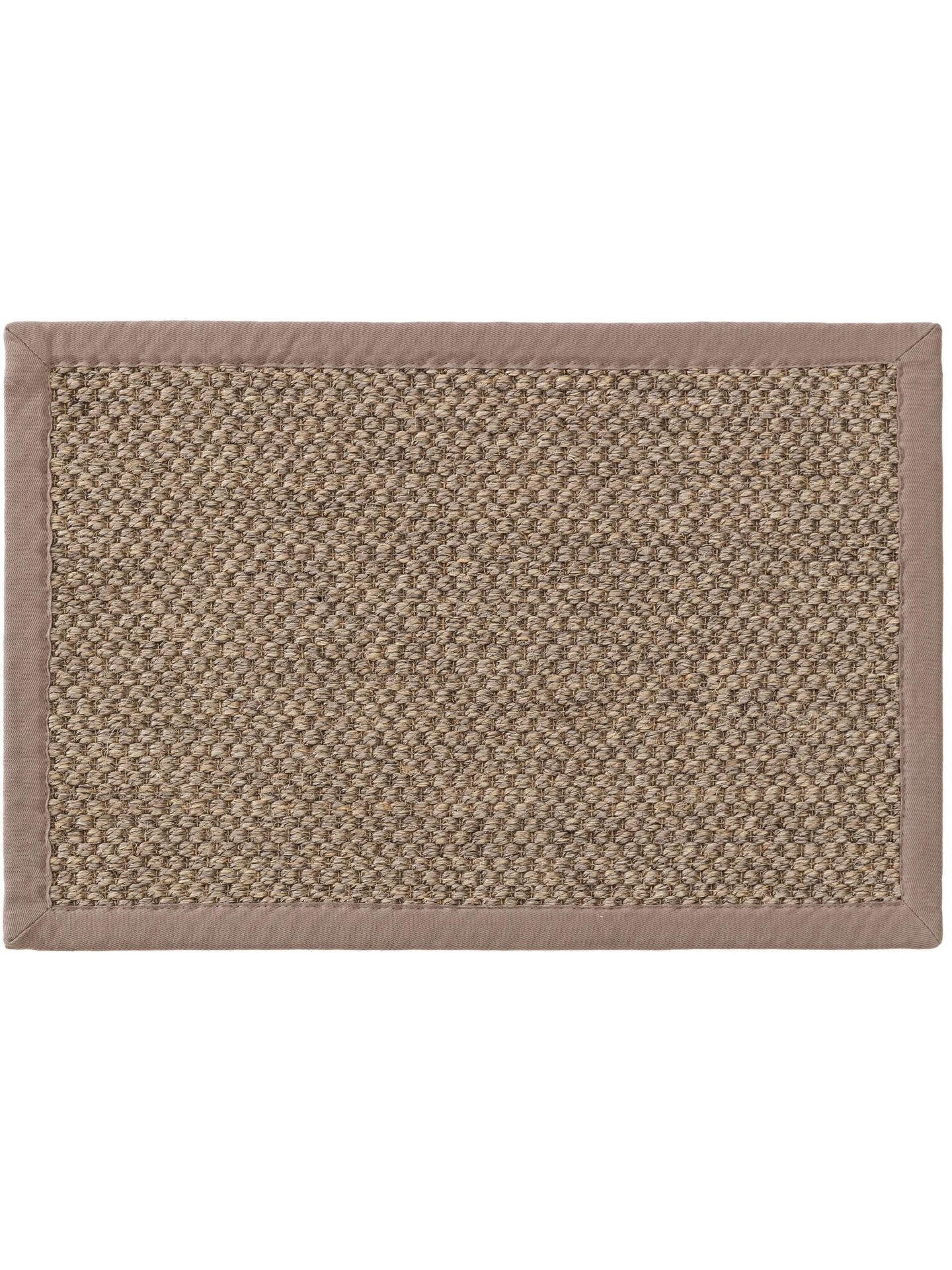 FUSSMATTE Greta Grau - Grau, Naturmaterialien (60/1cm) - KUNSTLOFT