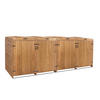 4ER-/8ER-MÜLLTONNENVERKLEIDUNG Braun - Braun, Holz (316/126/98cm) - MCW