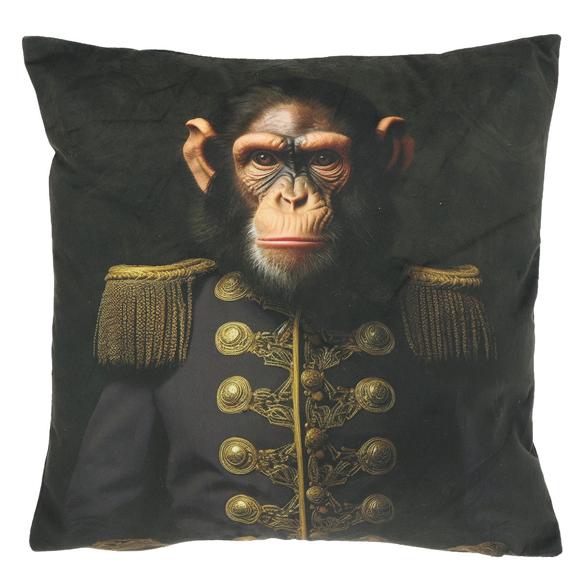DEKOKISSEN Milo Mehrfarbig 45/45/8 cm - Dunkelbraun/Multicolor, Textil (45/45cm) - Unique Living