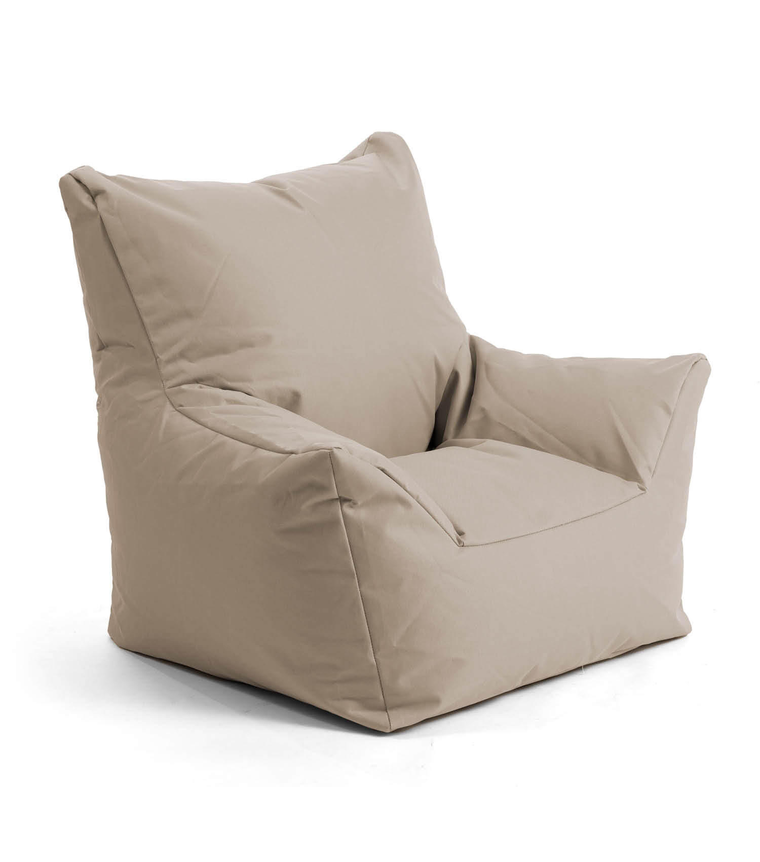 OOUTDOOR-KINDER-SITZSACK Der Gartenzwerg - Beige, Textil (52/57/53cm) - Mokebo