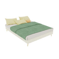 POLSTERBETT 140/200 cm DE-33008 mit Matratze Beige - Beige, Metall (140/200cm) - ComfortXL