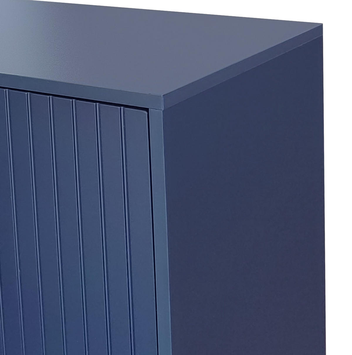 SIDEBOARD 138/40/80.5 cm Dunkelblau aus MDF mit 3 Türen - Blau, Holzwerkstoff (40/80.5/138cm) - OKMYHOME