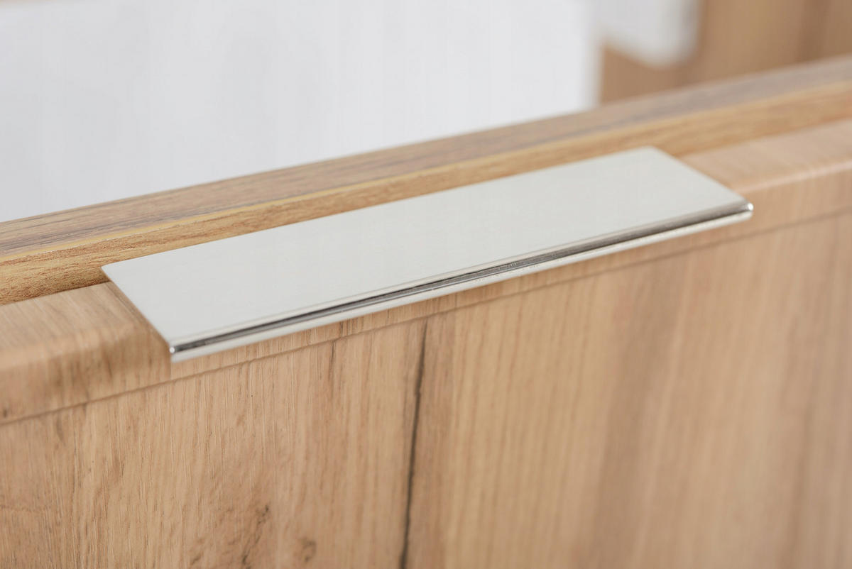 WASCHBECKUNTERSCHRANK SLIM 160cm mit Arbeitsplatte Weiß Eik Craft - Eichefarben/Weiß, Holzwerkstoff (160/57/46cm) - Rodan