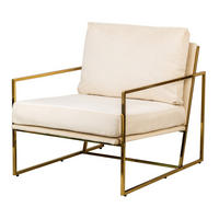 SESSEL Samt Beige - Beige, Textil (68/81/87cm) - Nordlys