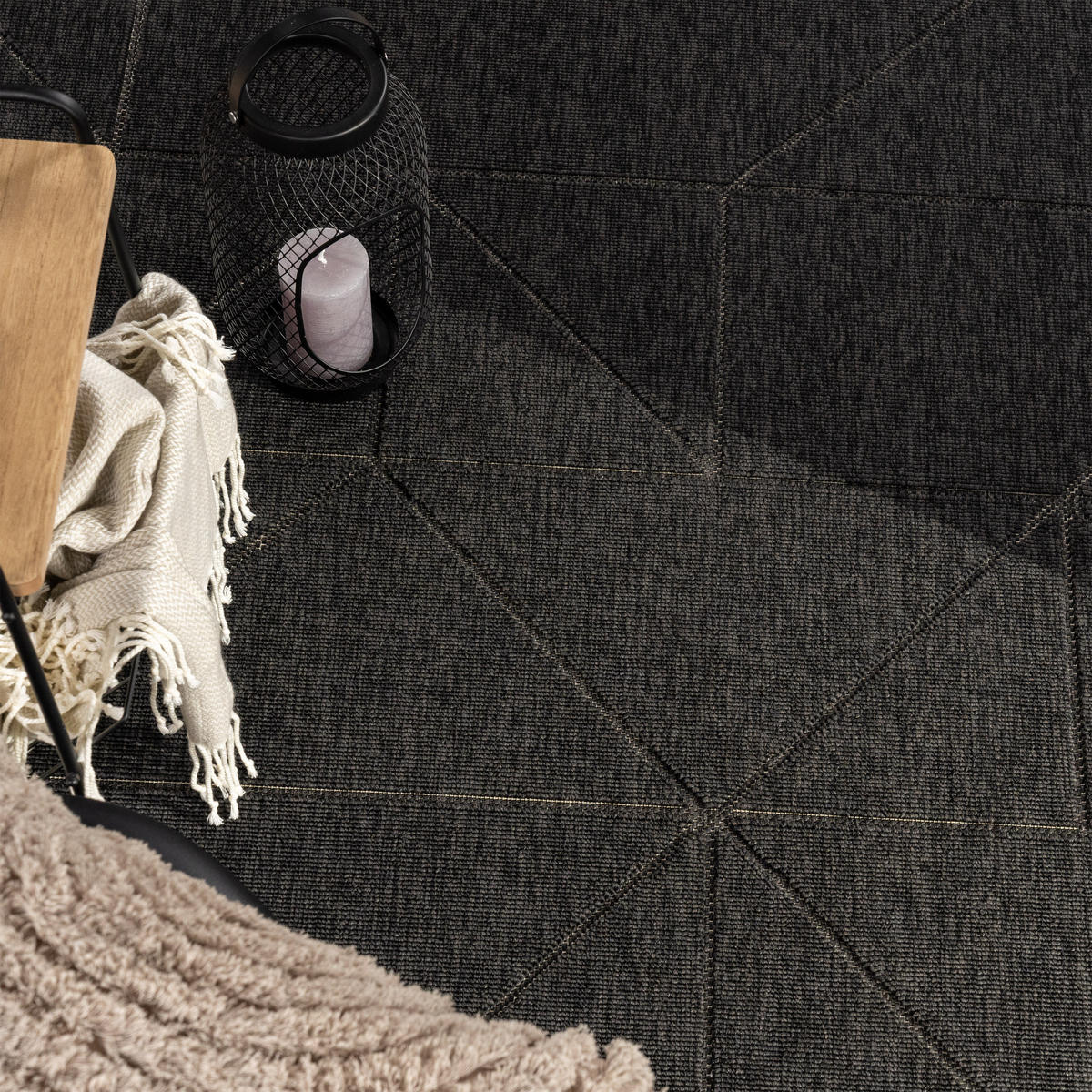 OUTDOORTEPPICH 80/150 cm Brugge 226 - Anthrazit, Textil (80/150cm) - Paco Home