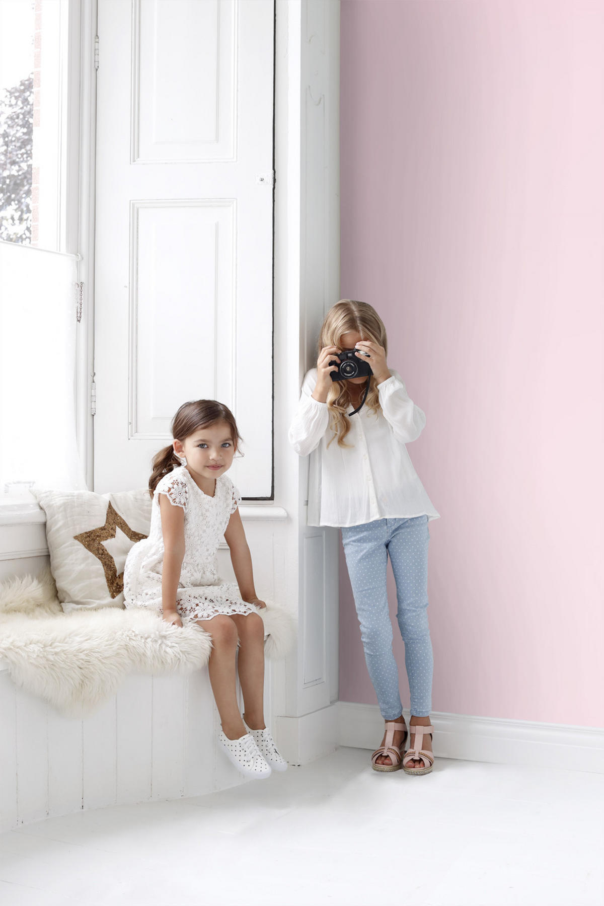 TAPETE Uni 53 cm x 10.05 m - Pink, Papier (53/1000cm) - Origin Wallcoverings